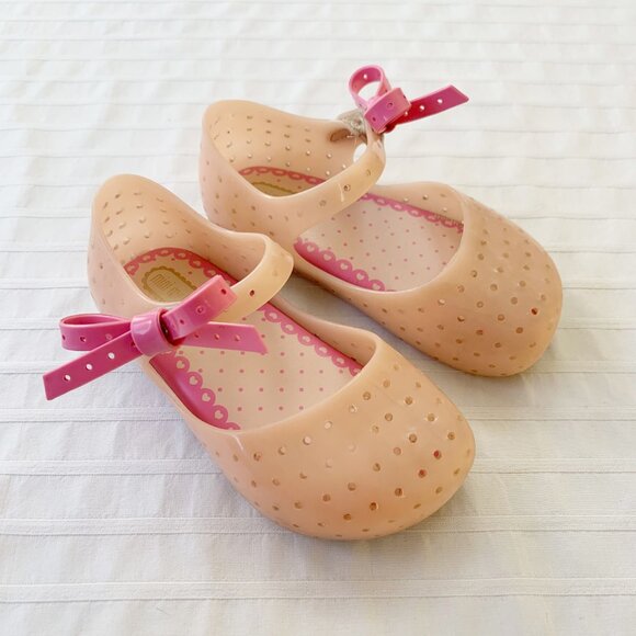 Mini Melissa Furadinha Bow Flats • Toddler Size 8 - Picture 2 of 9